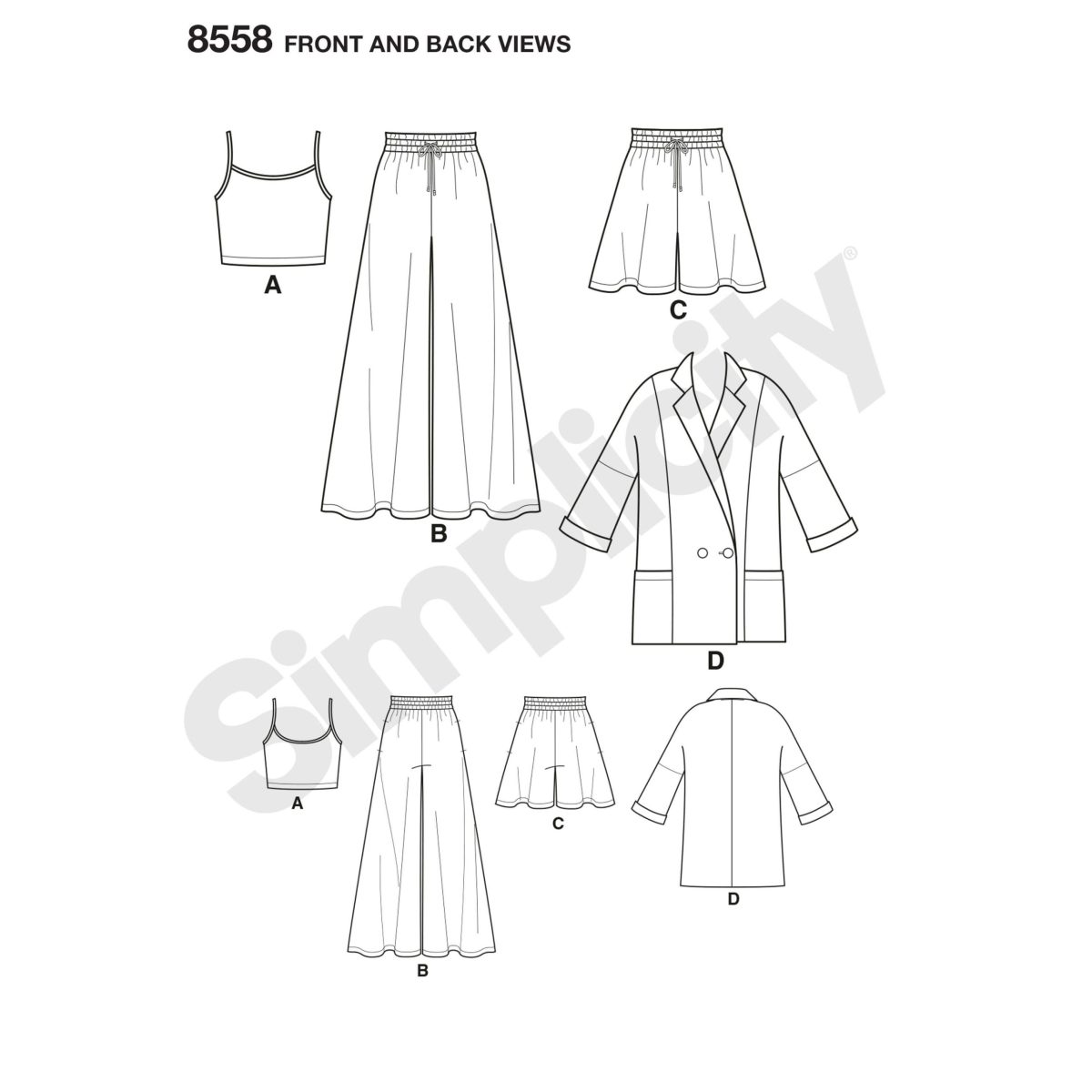 Simplicity Pattern 8558 Misses' Coordinates by Mimi G Style