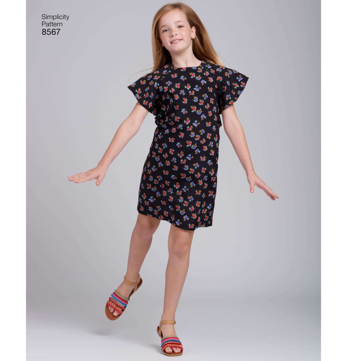 Simplicity Pattern 8567 Girls' and Girls' Plus Dress