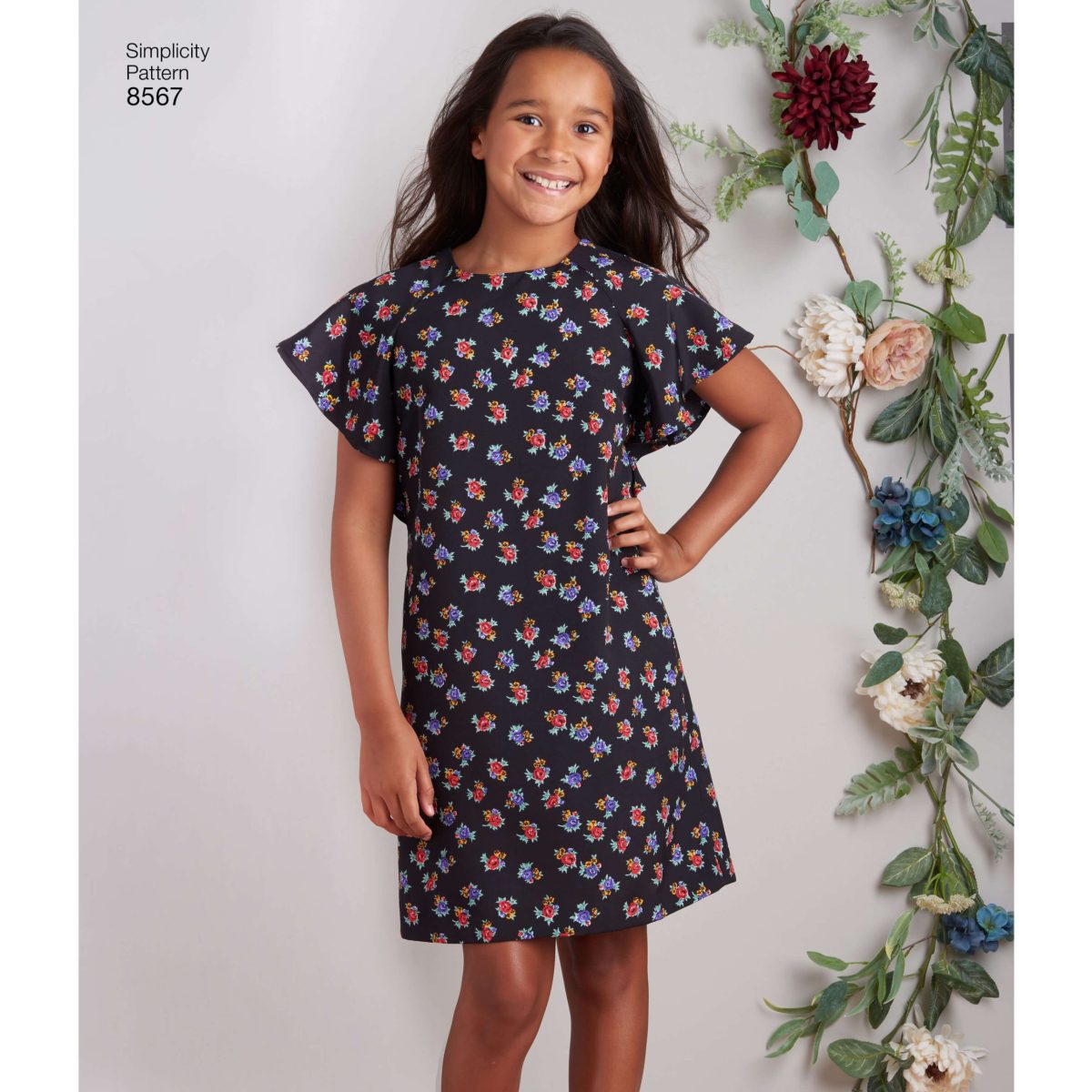 Simplicity Pattern 8567 Girls' and Girls' Plus Dress