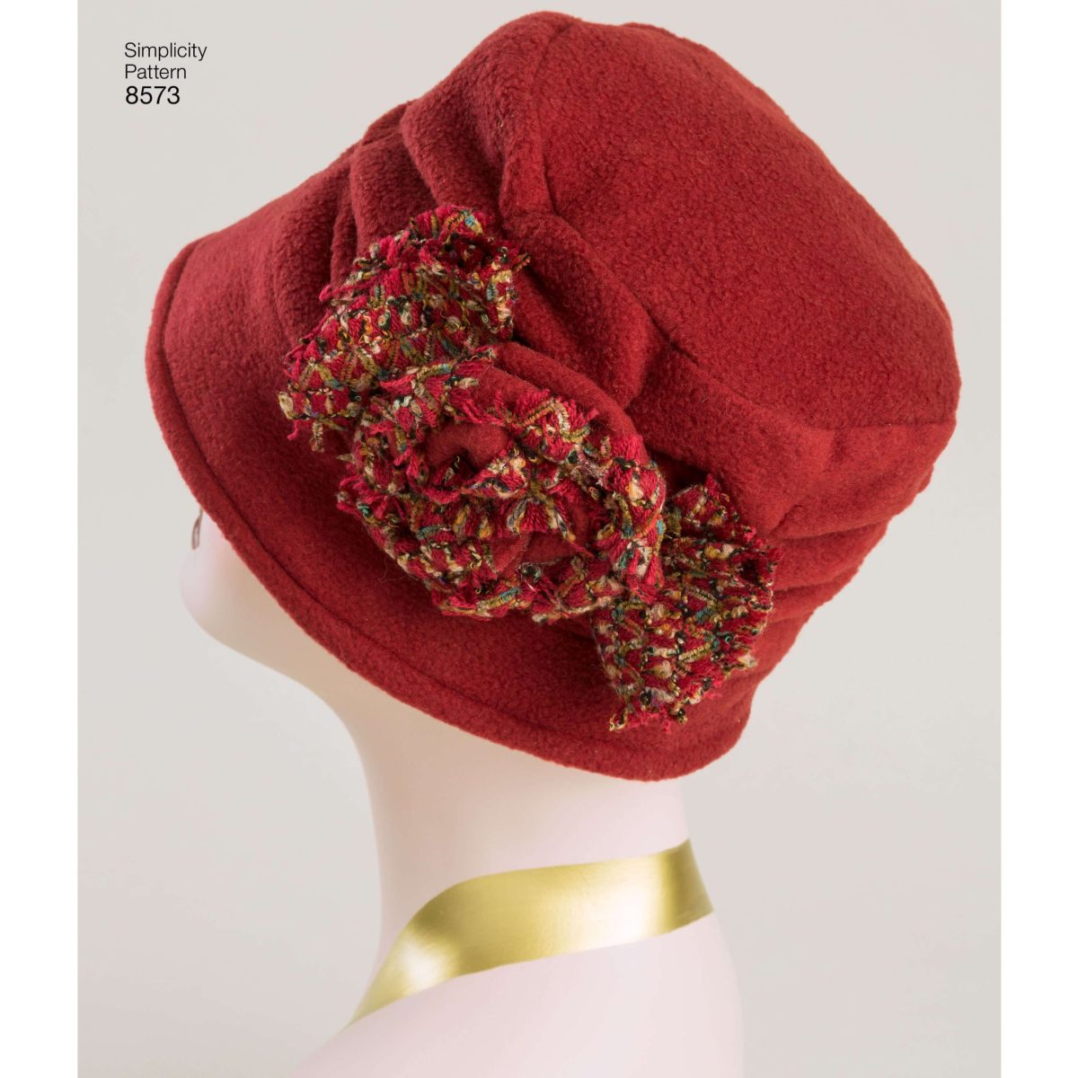 Simplicity Pattern 8573 Misses' Flapper Hats in Three Sizes