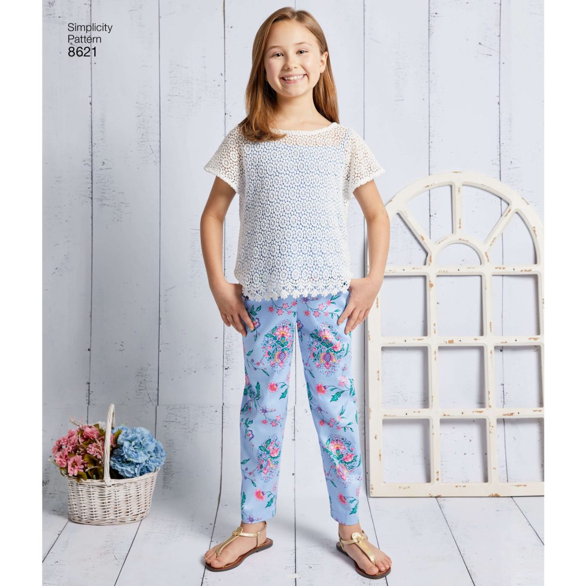 Simplicity Sewing Pattern 8621 Child's and Girls' Dress, Top, Trousers and Camisole