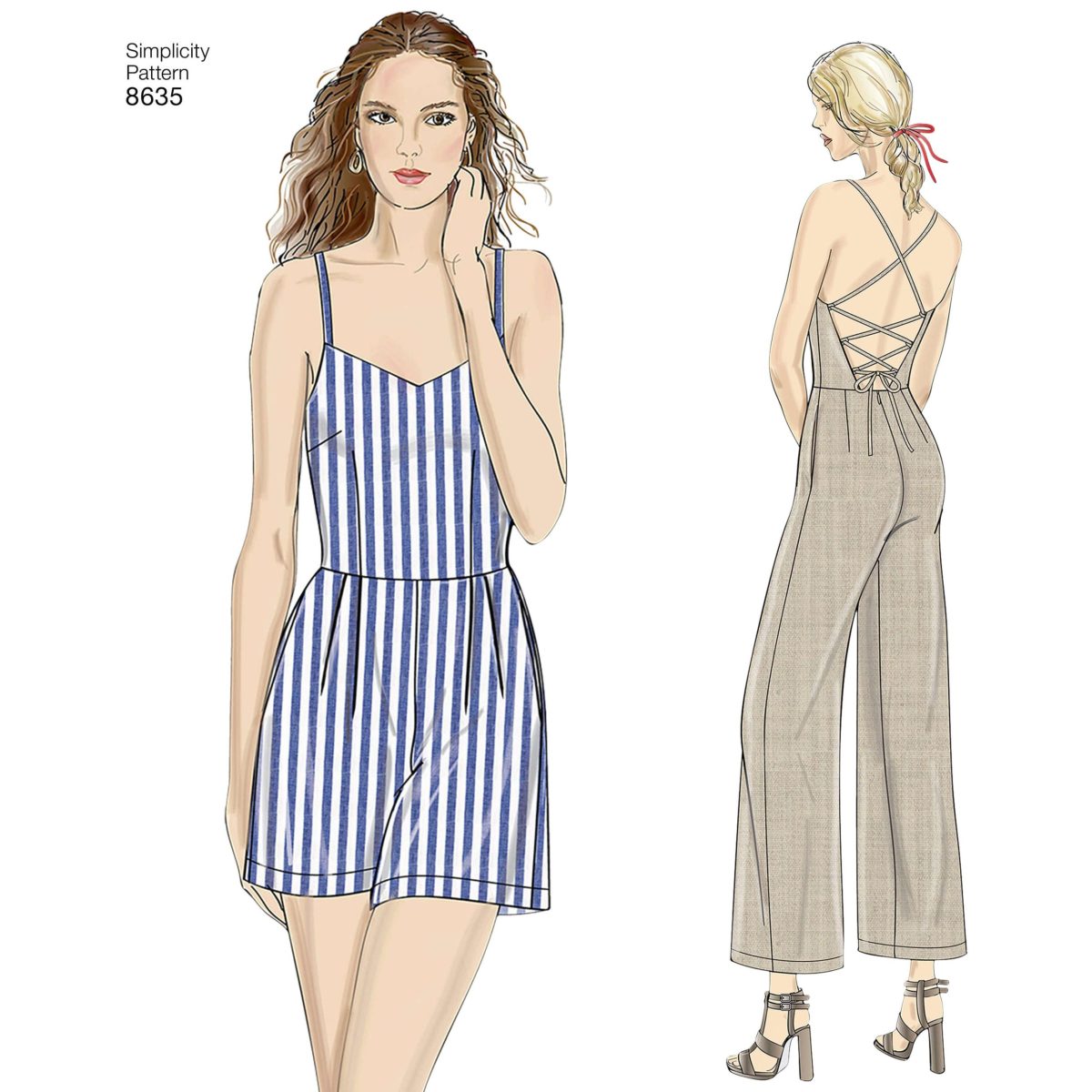 Simplicity Sewing Pattern 8635 Misses' Dress, Jumpsuit and Romper