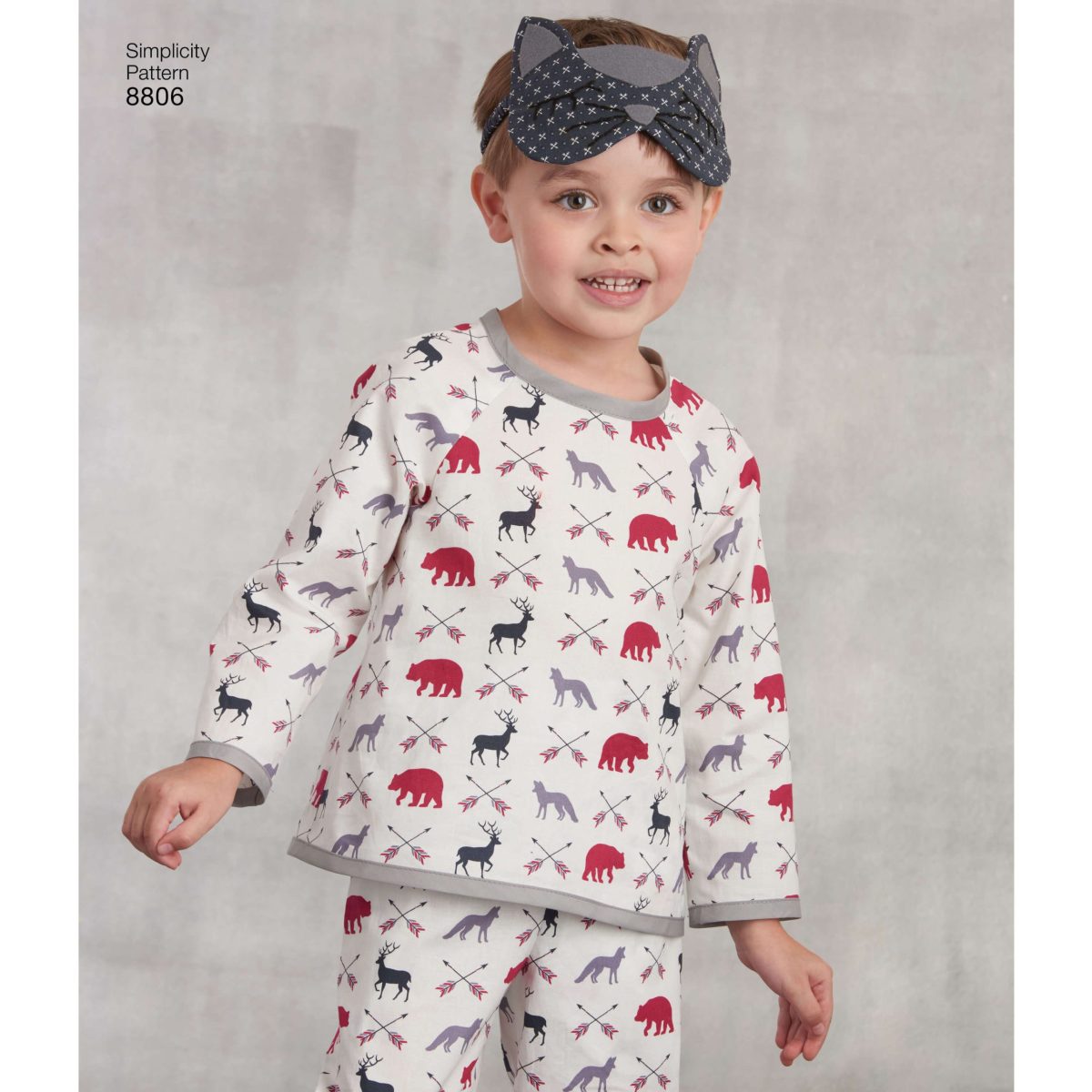 Simplicity Sewing Pattern 8806 Child's Dress, Top, Trousers, Eye Mask and Slippers