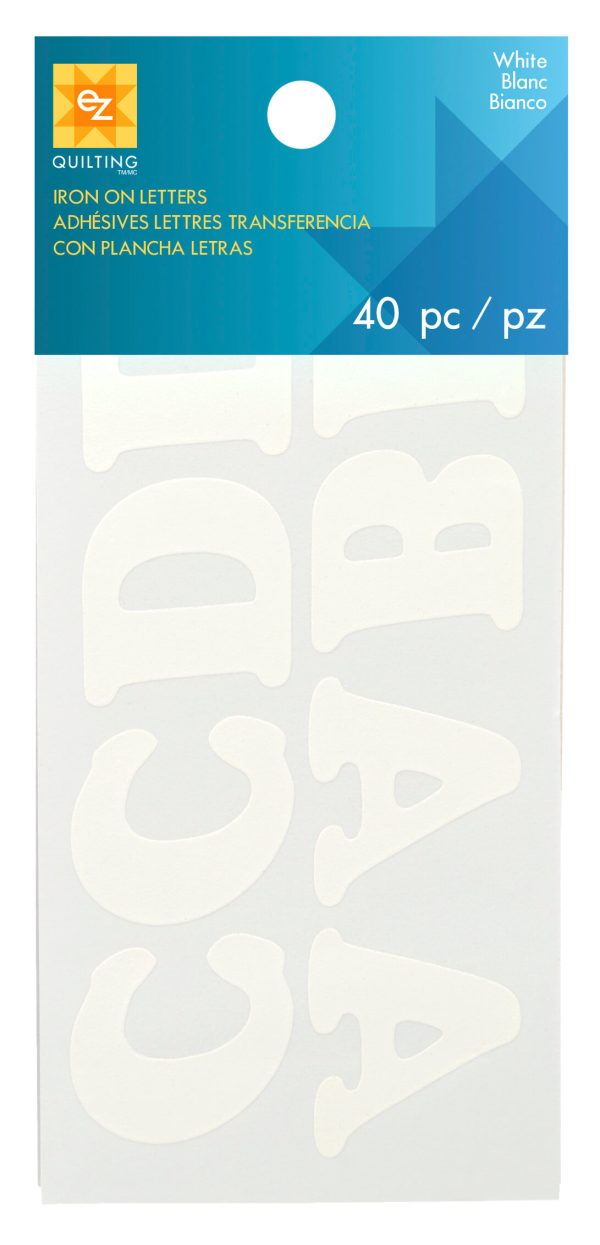 INSTA-LETTERS WHITE - IRON ON LETTER PACK