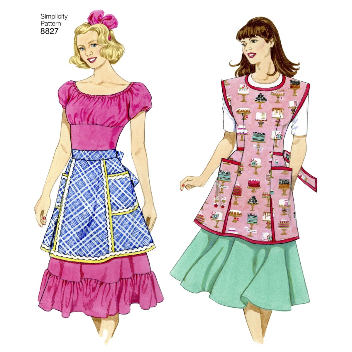 Pattern 8827 Misses' Aprons