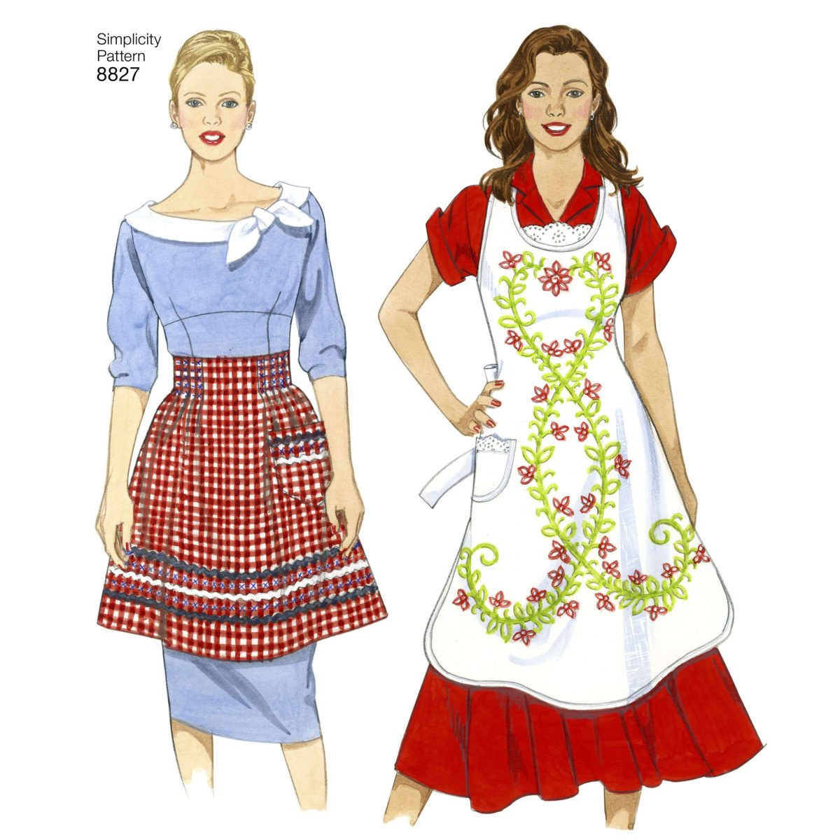 Pattern 8827 Misses' Aprons