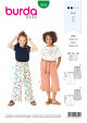 Burda Style Pattern 9302 Children's Pull-on Pants with length Variations