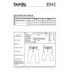 Burda Style Pattern B9342 Child's Elastic Waistband Trousers
