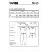 Burda Style Pattern B9345 Child's Summer Jumpsuit