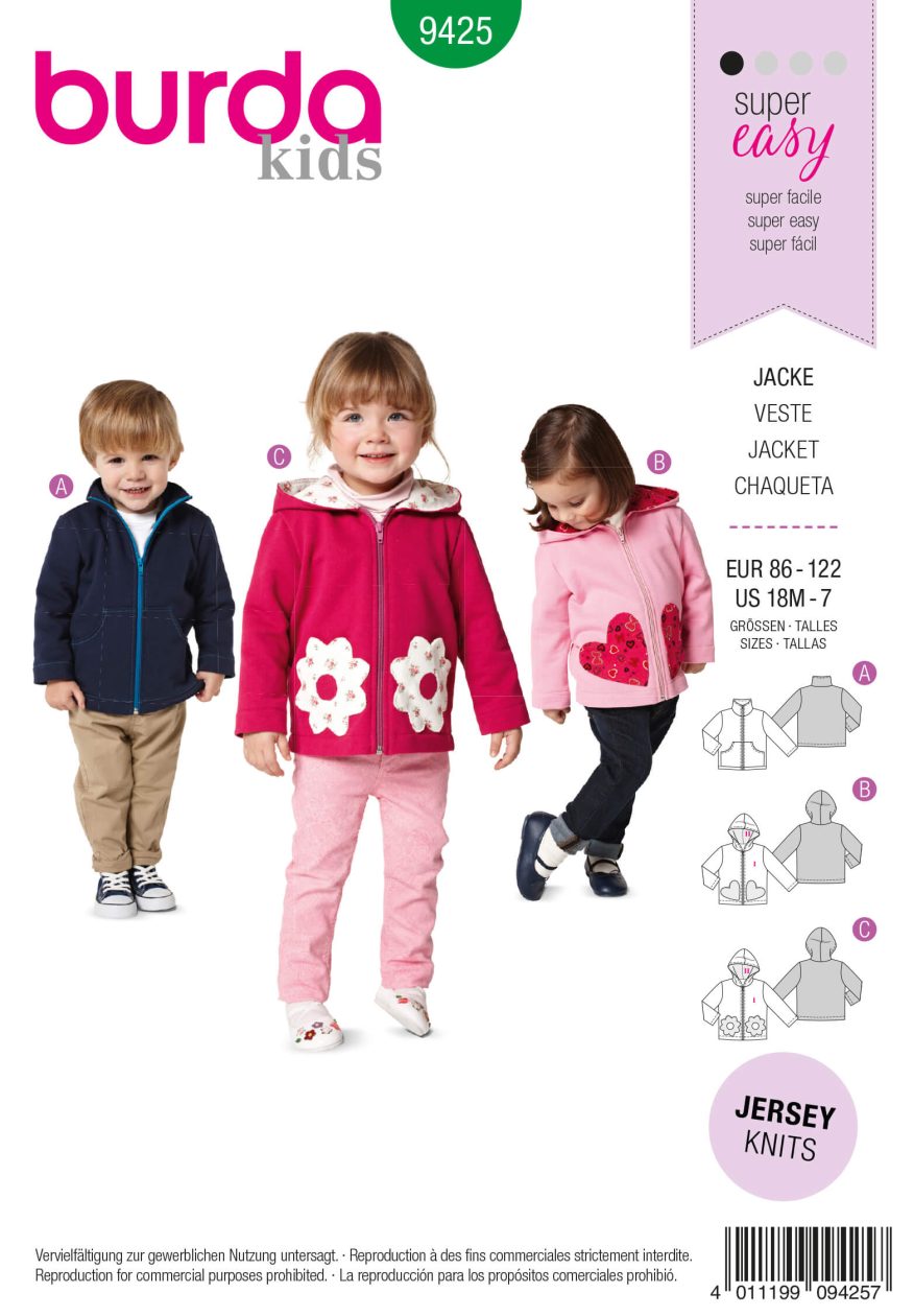 Burda Style B9425 Toddlers Sewing Pattern