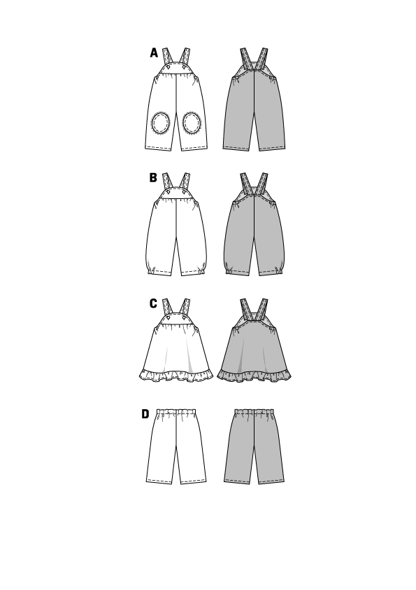 Burda B9772 Trousers & Skirt Sewing Pattern