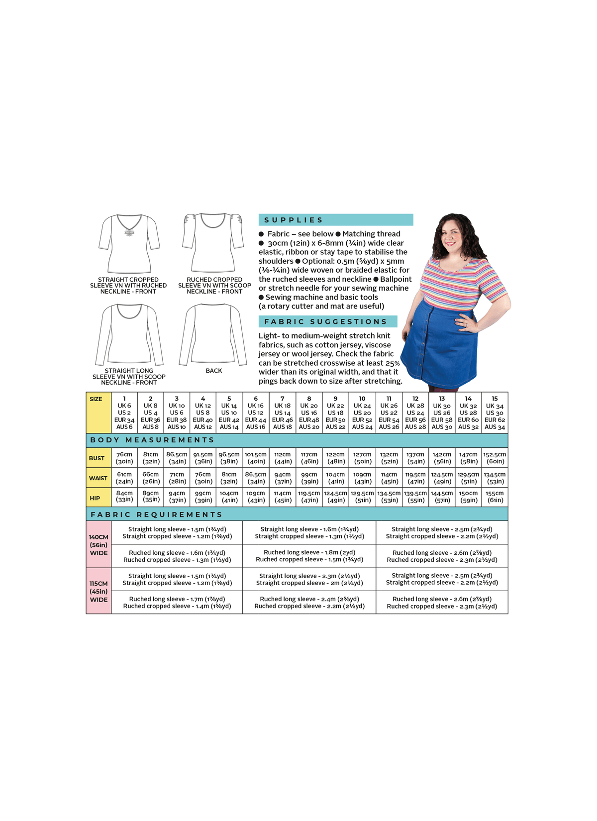 Tilly and the Buttons Agnes Jersey Top Sewing Pattern