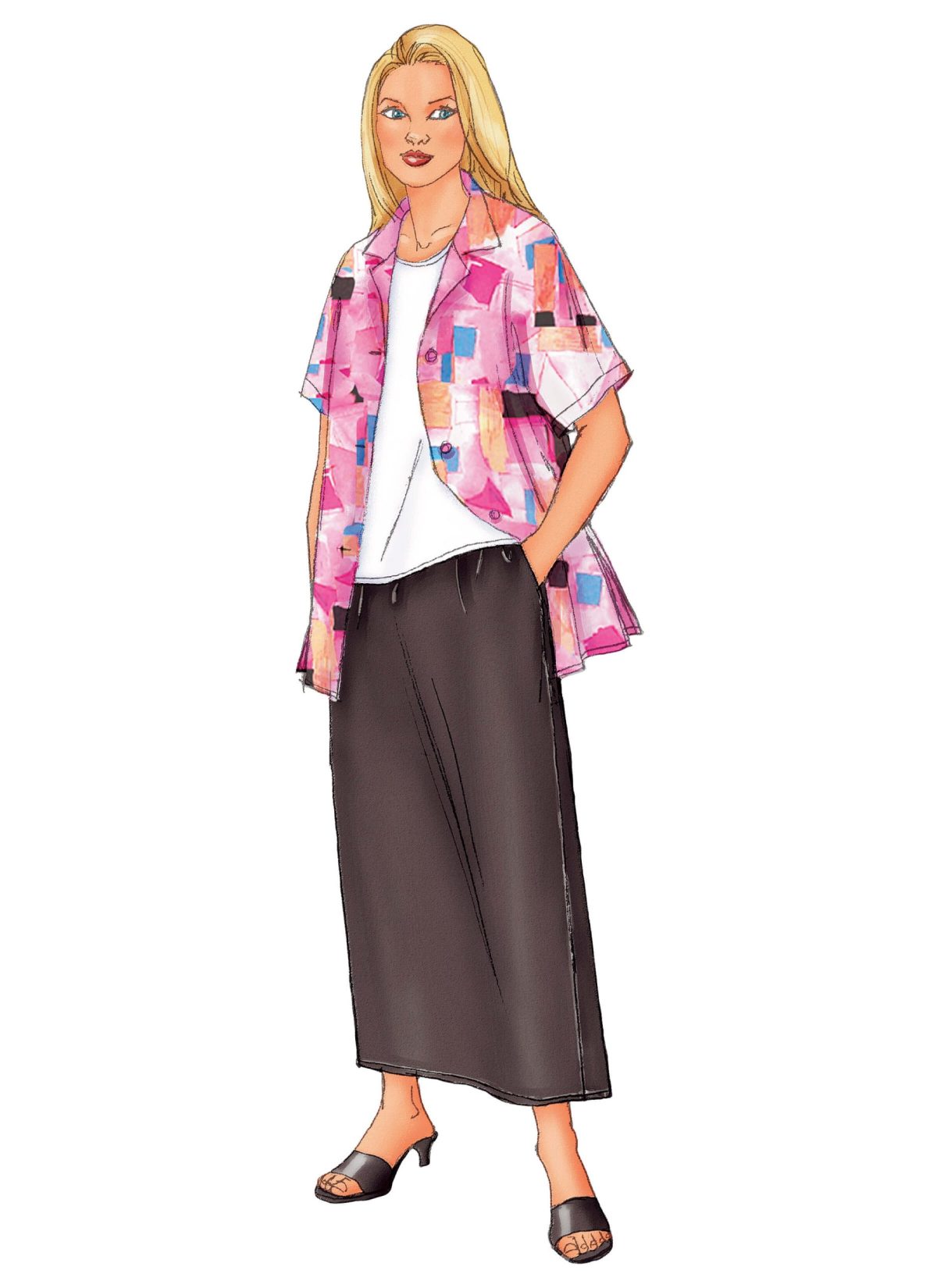 Butterick Sewing Pattern B3039 Women's/Women's Petite Shirt, Top, Tunic, Dress, Skirt & Pants