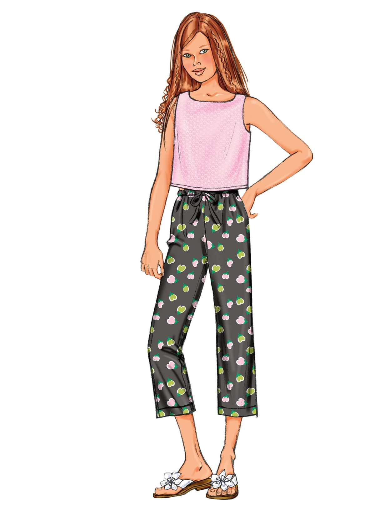 Butterick Sewing Pattern B3860 Girls'/Girls' Plus Top, Dress, Shorts & Pants