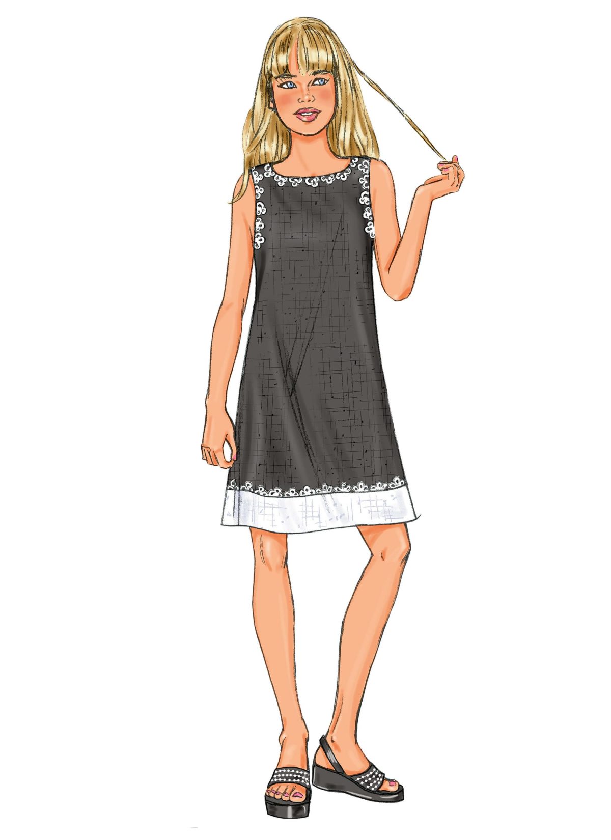 Butterick Sewing Pattern B3860 Girls'/Girls' Plus Top, Dress, Shorts & Pants