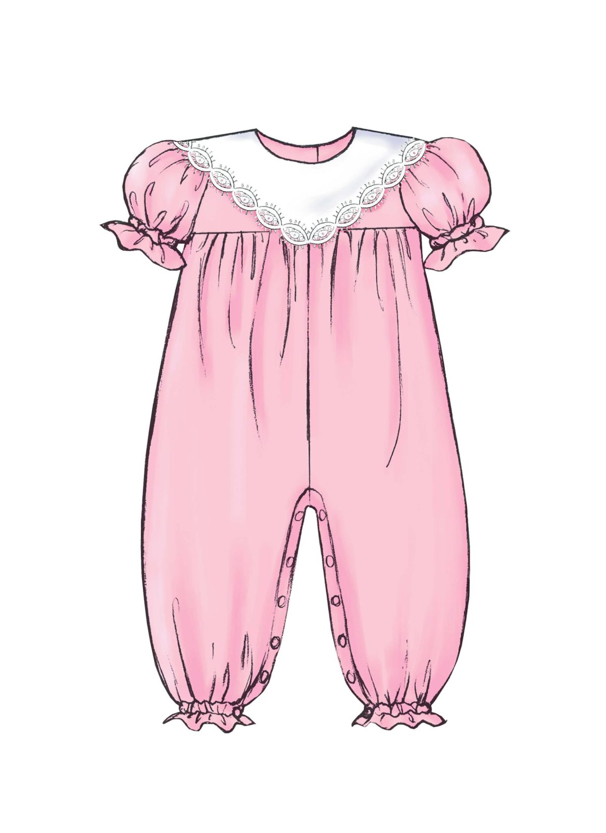 Butterick Sewing Pattern B4110 Infants' Dress, Panties, Jumpsuit and Hat