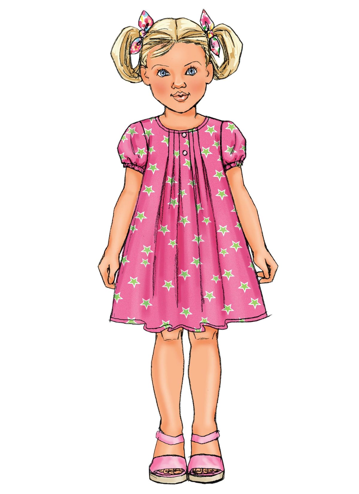 Butterick Sewing Pattern B4176 Children's/Girls' Top, Dress, Shorts and Pants
