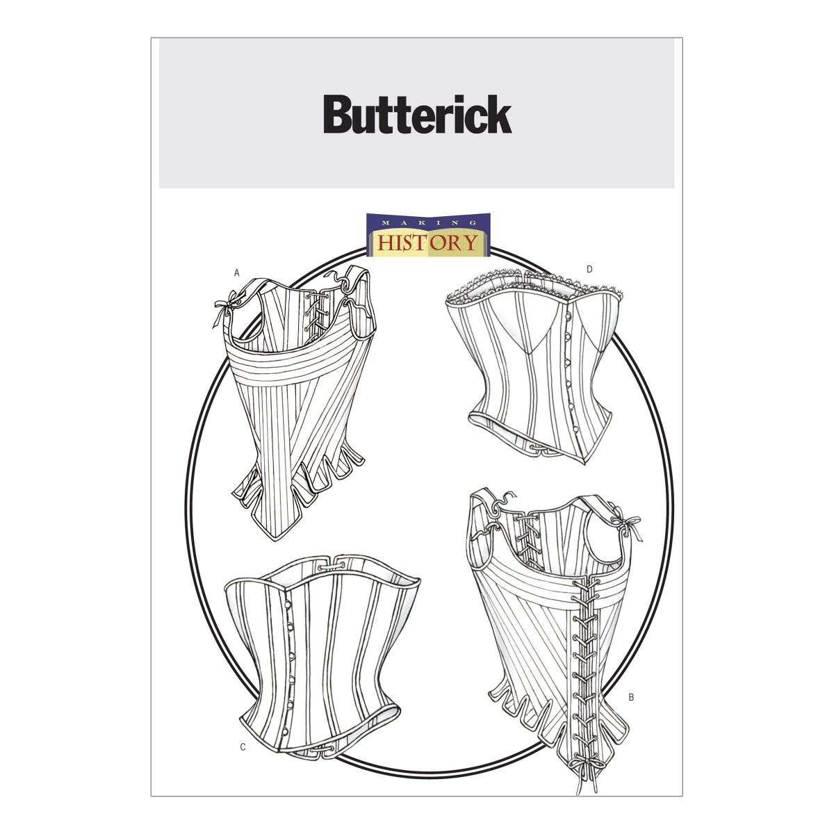 Butterick Sewing Pattern B4254 Misses' Stays and Corsets