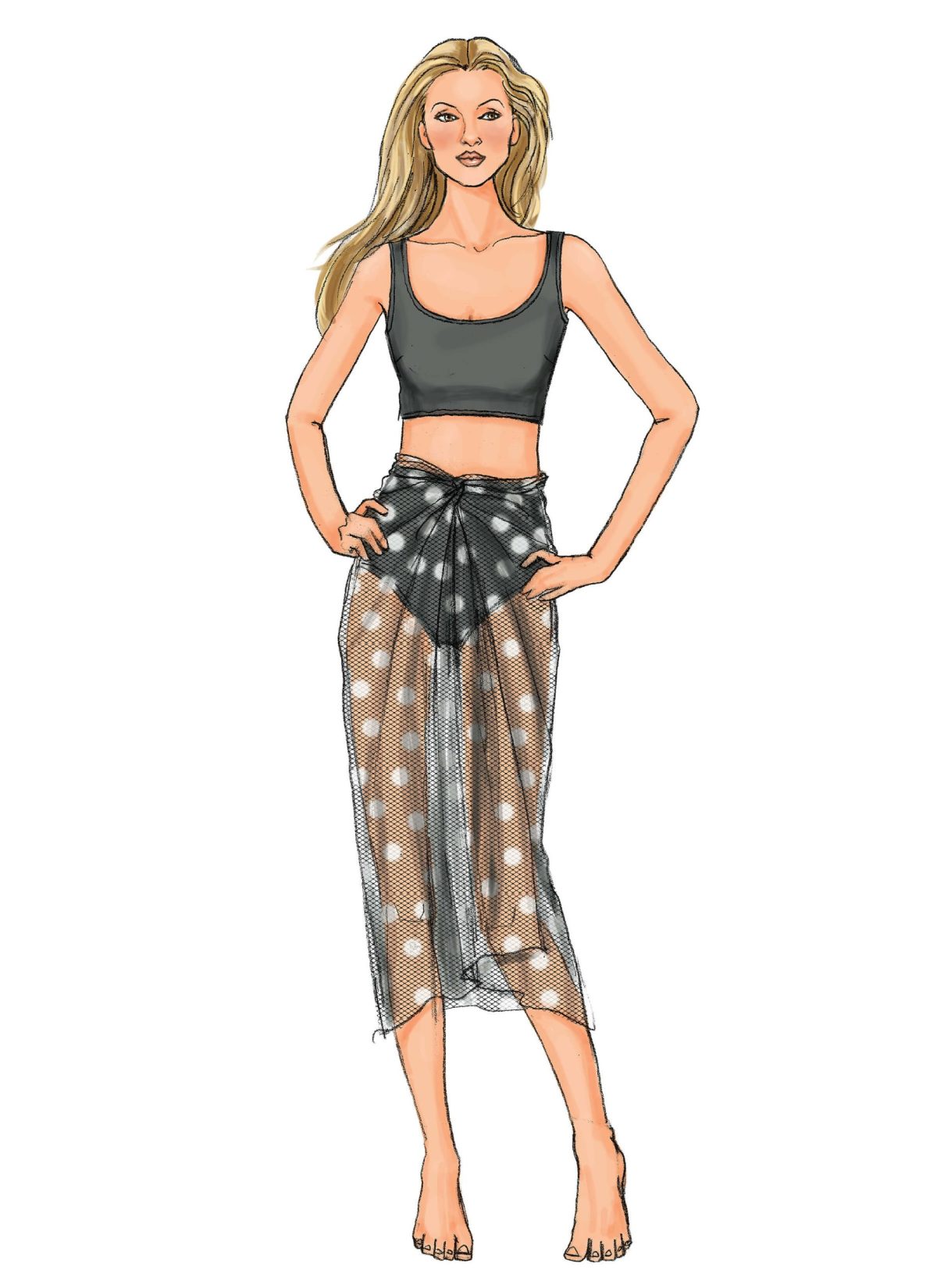 Butterick Sewing Pattern B4526 BuMisses' Swimsuit and Wrap