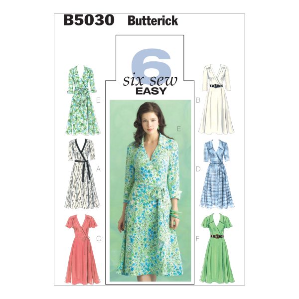 Butterick Sewing Pattern B5030 Misses' Dress, Belt and Sash
