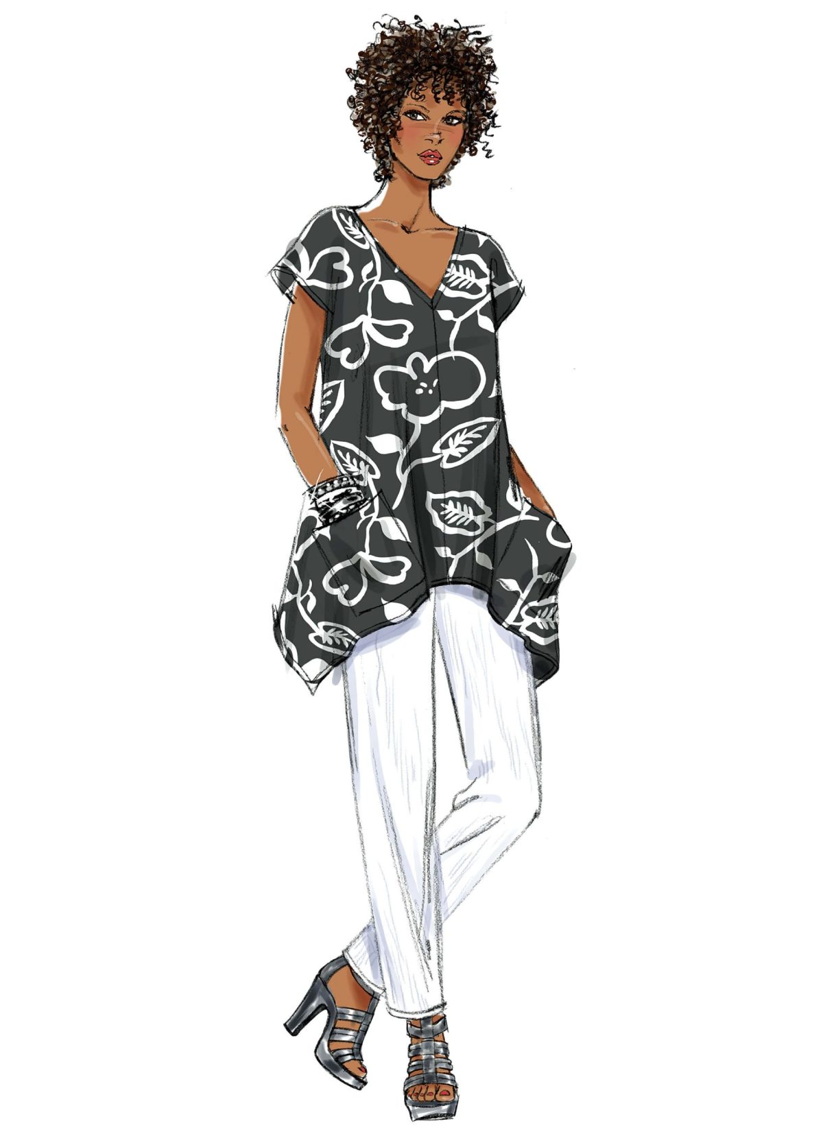 Butterick Sewing Pattern B5652 Misses' Top, Dress, Caftan, Jumpsuit and Pants