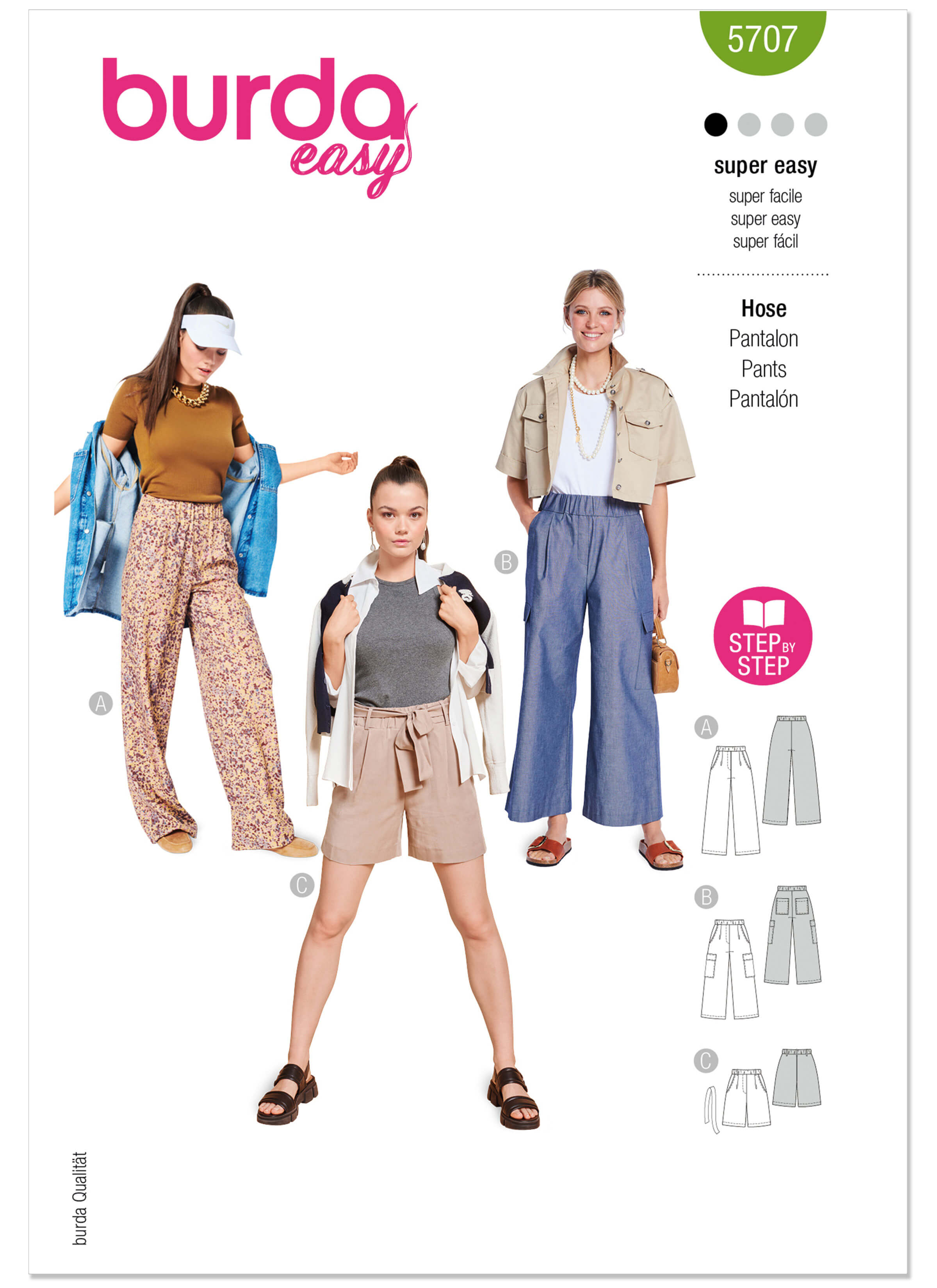 Burda Style Sewing Pattern 5707 Men's Trousers