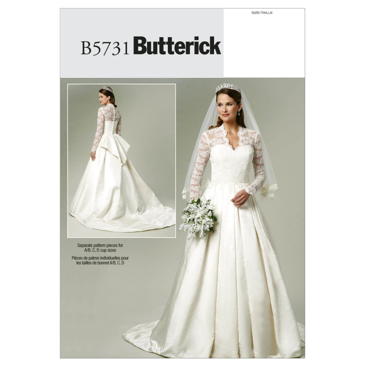 Butterick Sewing Pattern B5731 Misses' Bridal Dress
