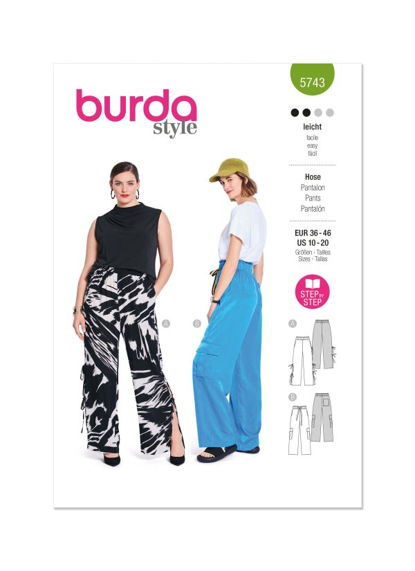 Burda Style Sewing Pattern 5743 Misses' Trousers