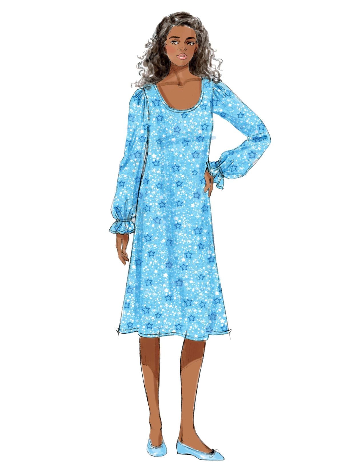 Butterick Sewing Pattern B5792 Misses' Top, Gown and Pants