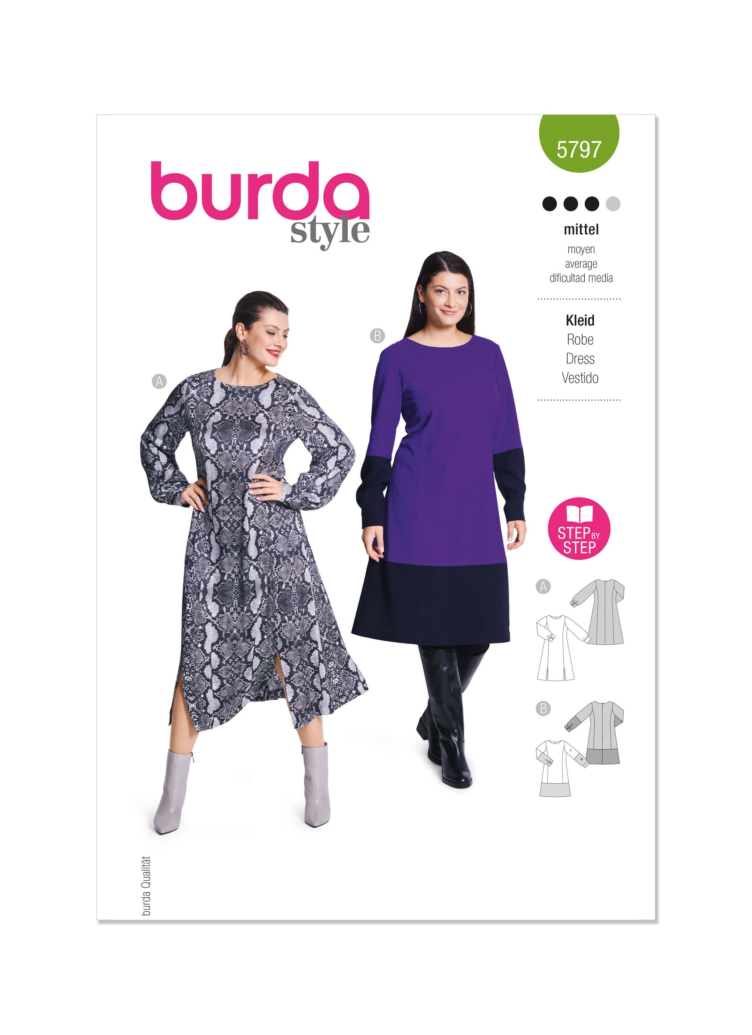 Burda Style Pattern 5797 Misses' Dress