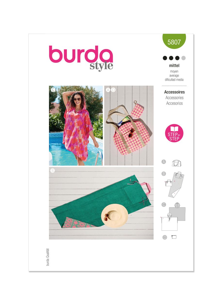 Burda Style Pattern 5807 Accessories