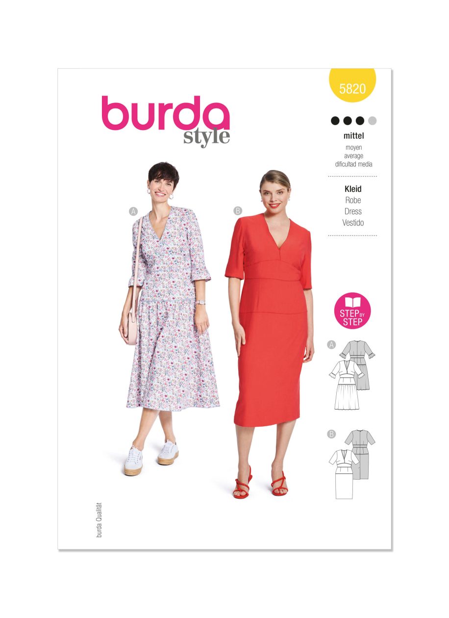 Burda Style Pattern 5820 Misses' Dress