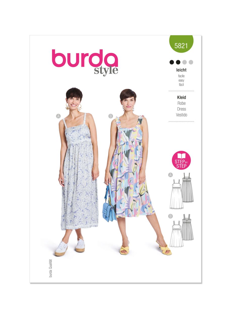 Burda Style Pattern 5821 Misses' Dress