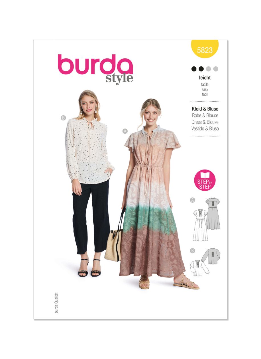 Burda Style Pattern 5823 Misses' Dress & Blouse