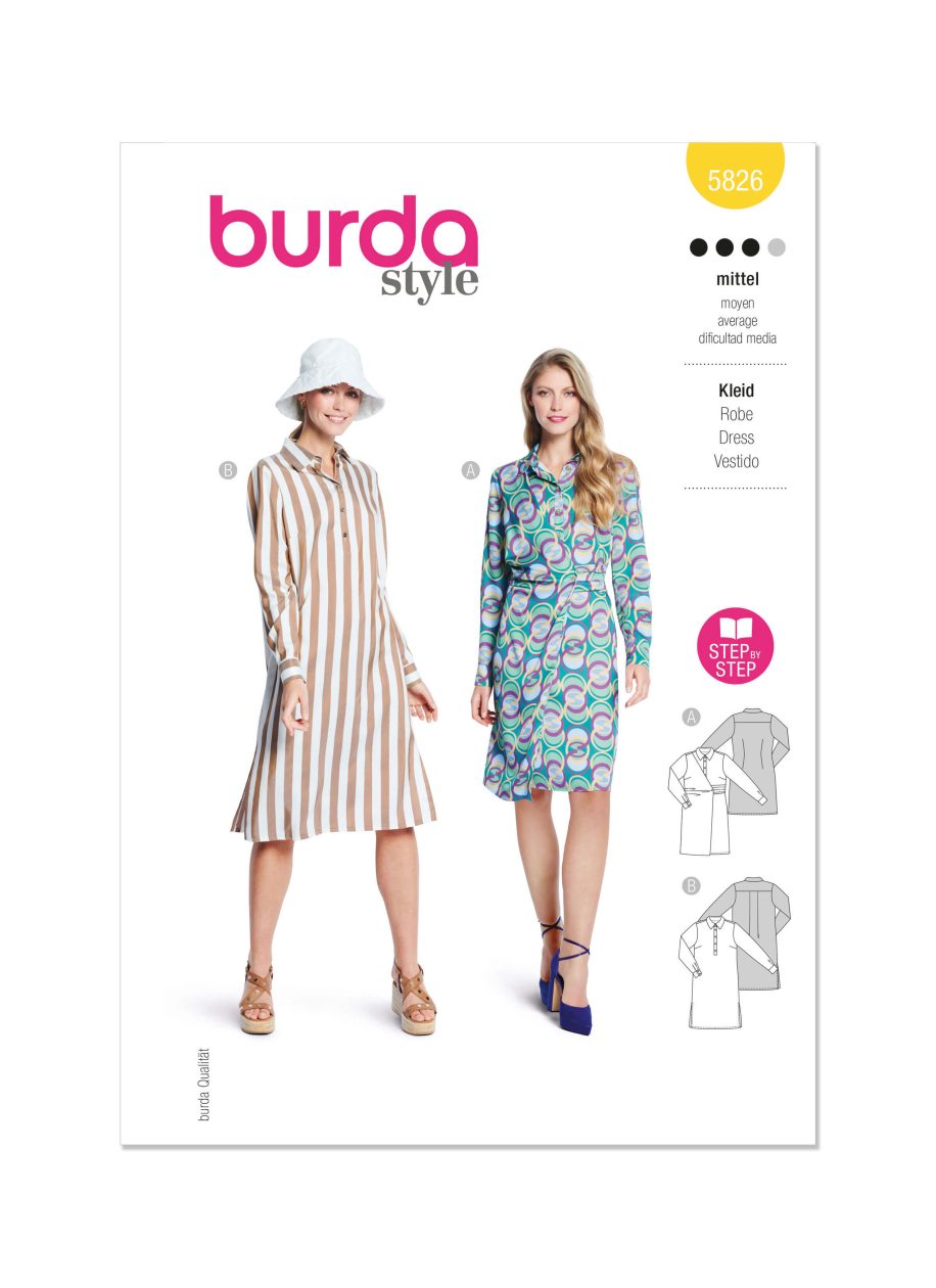 Burda Style Pattern 5826 Misses' Dress