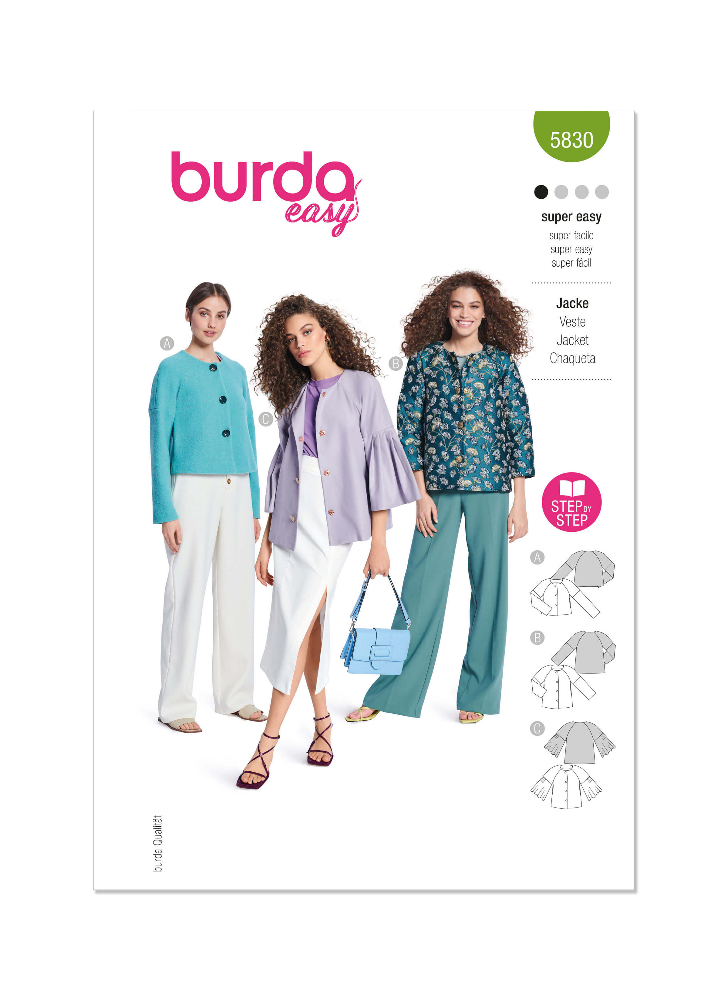 Burda Style Pattern 5830 Misses' Jacket