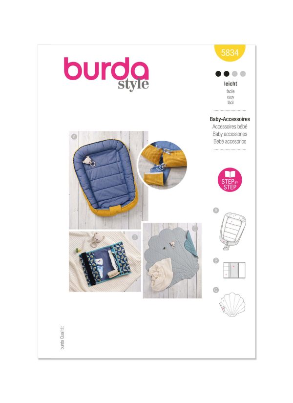 Burda Style Pattern B5834 Baby Accessories