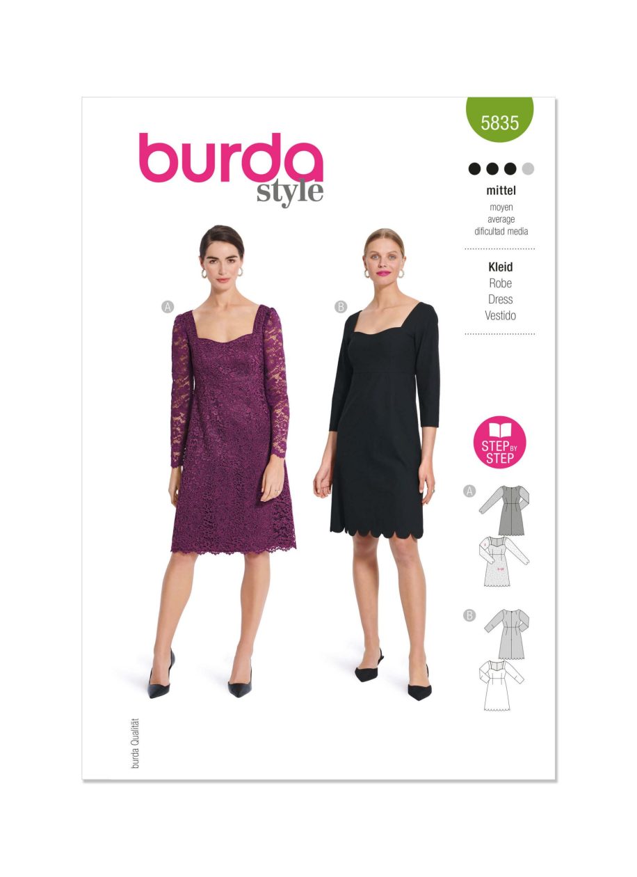 Burda Style Pattern B5835 Misses' Dress