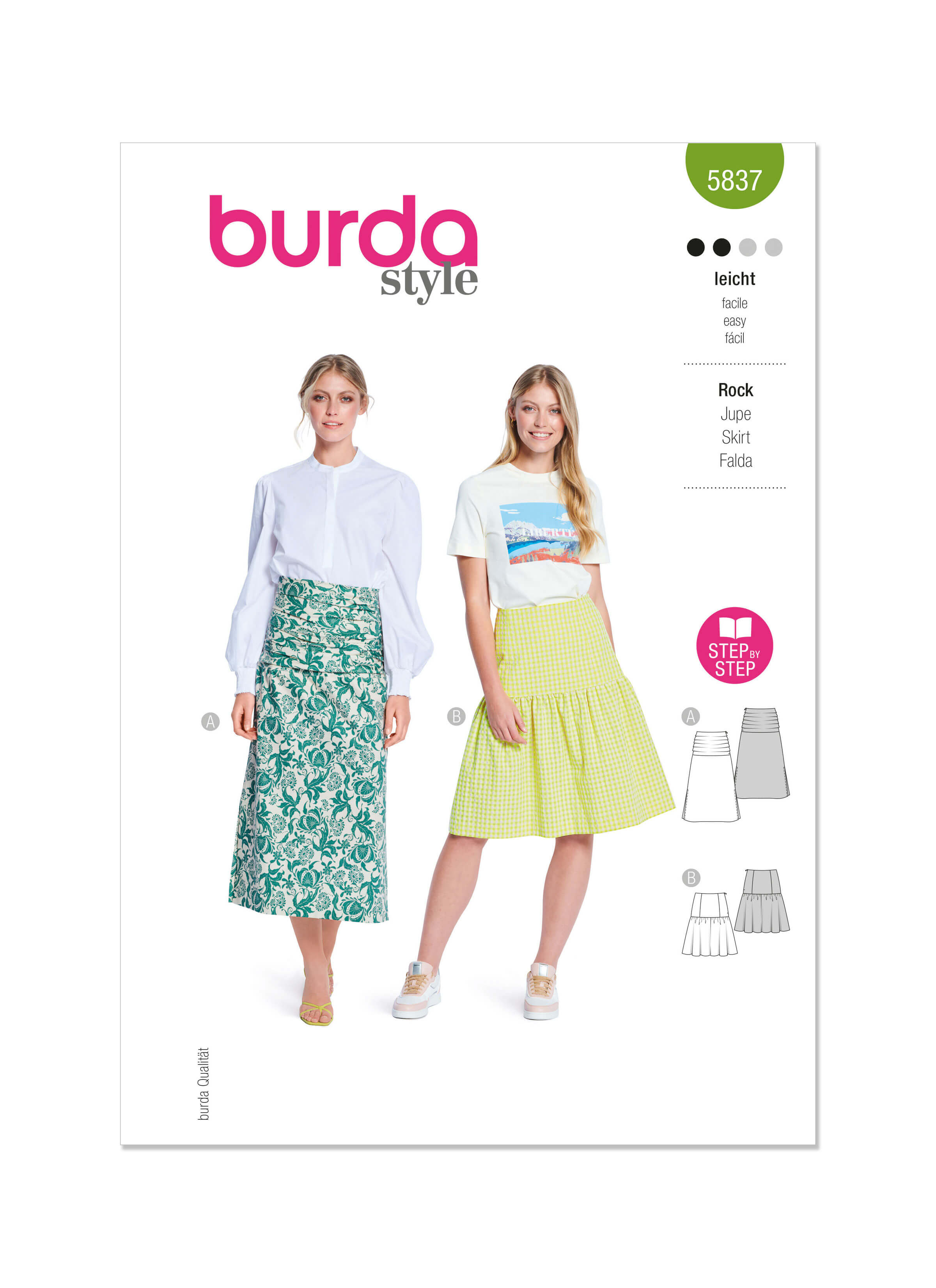 Burda Style Pattern 5837 Misses' Skirt