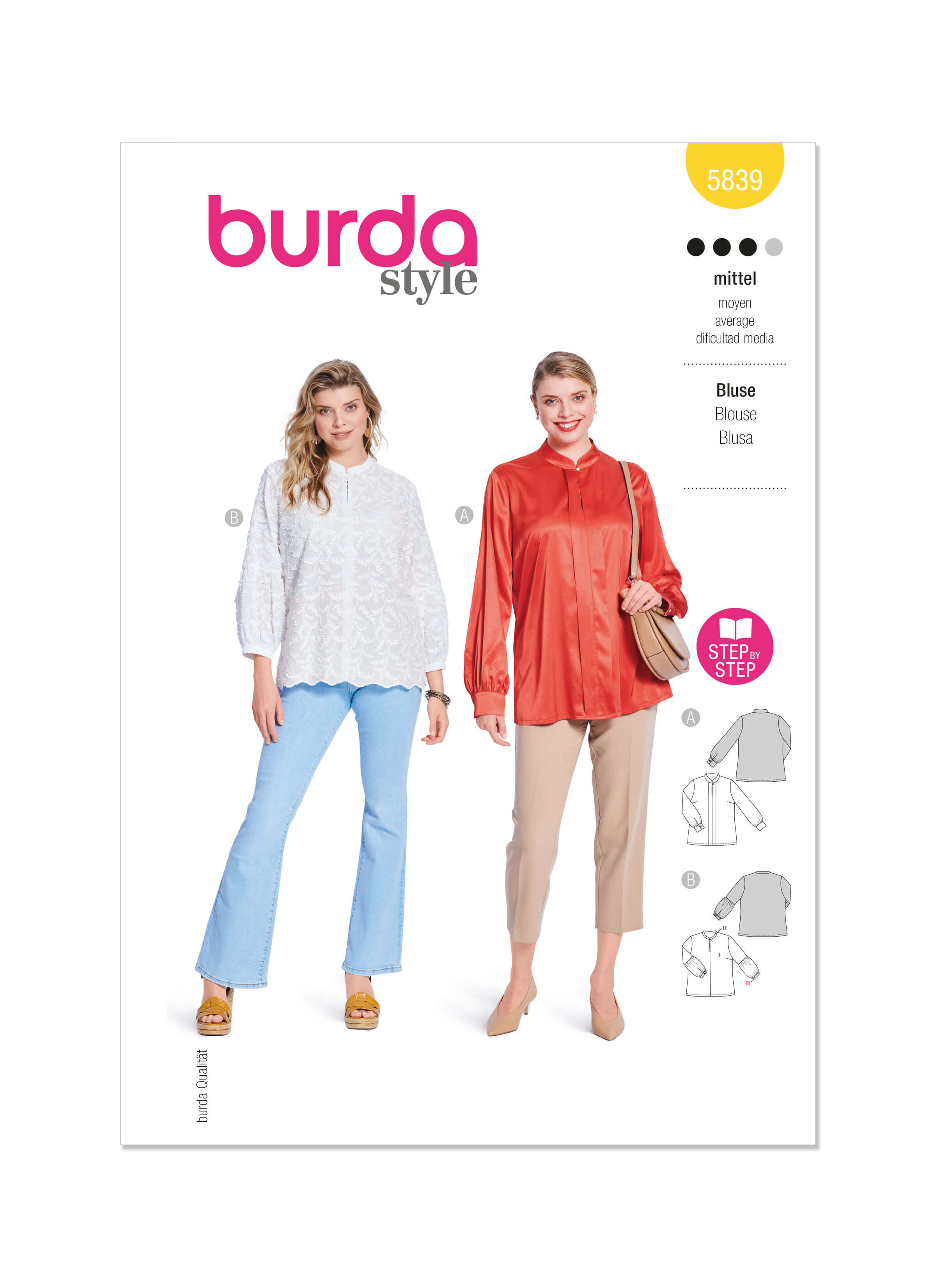 Burda Style Pattern 5839 Misses' Blouse