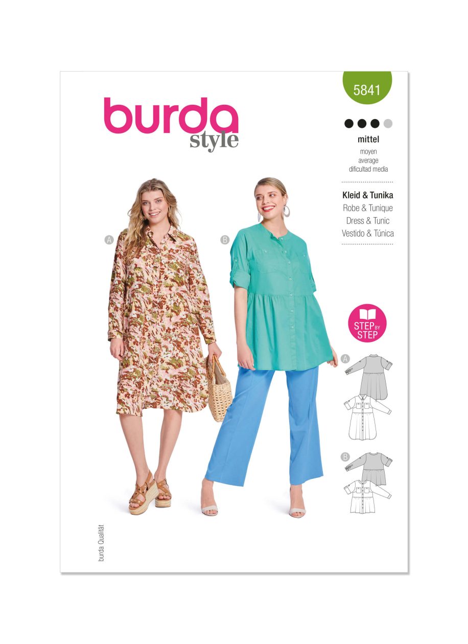 Burda Style Pattern 5841 Misses' Dress & Tunic