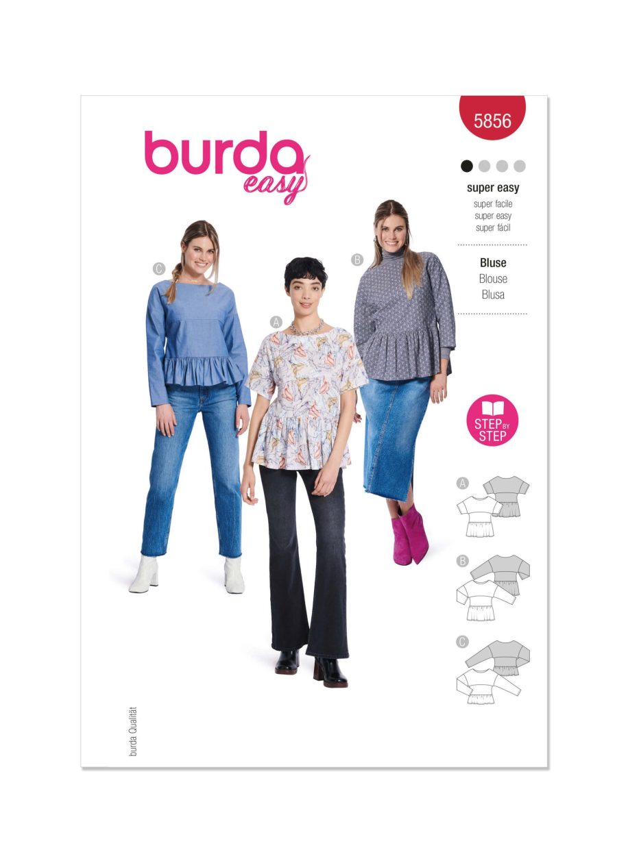 Burda Style Pattern B5856 Misses' Blouse