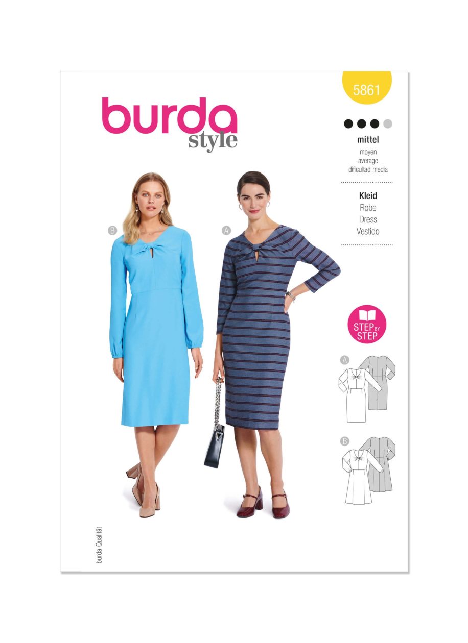 Burda Style Pattern B5861 Misses' Dress
