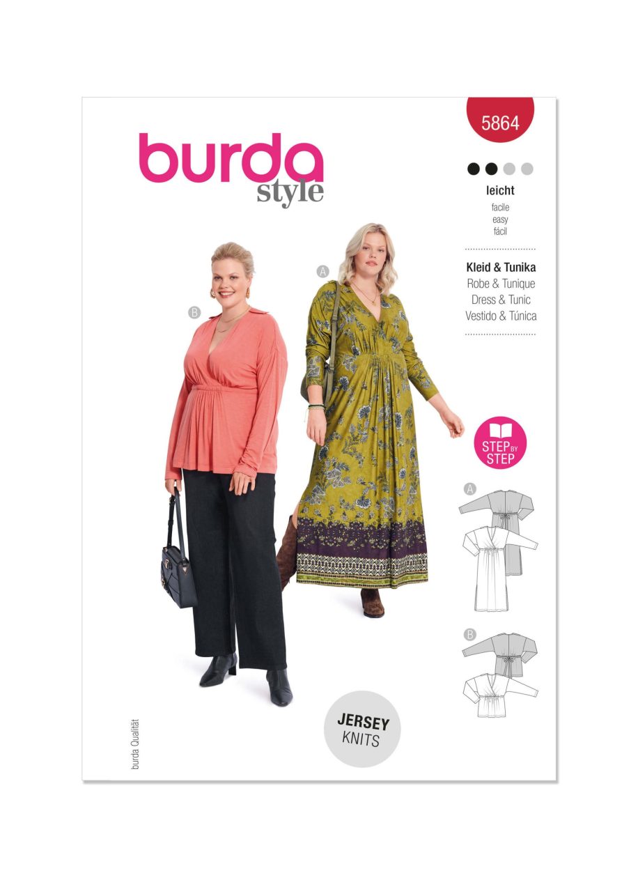 Burda Style Pattern B5864 Misses' Dress & Tunic Top