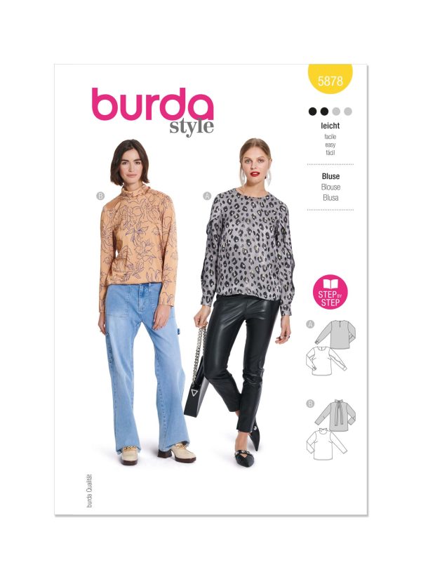 Burda Style Pattern B5878 Misses' Blouse