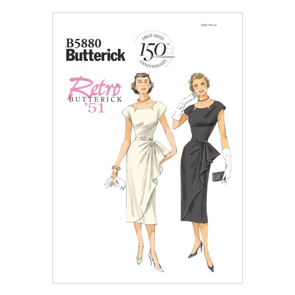 Butterick Sewing Pattern B5880 Misses'/Misses' Petite Dress and Belt