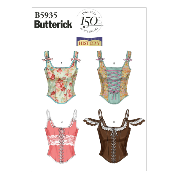 Butterick Sewing Pattern B5935 Misses' Corset