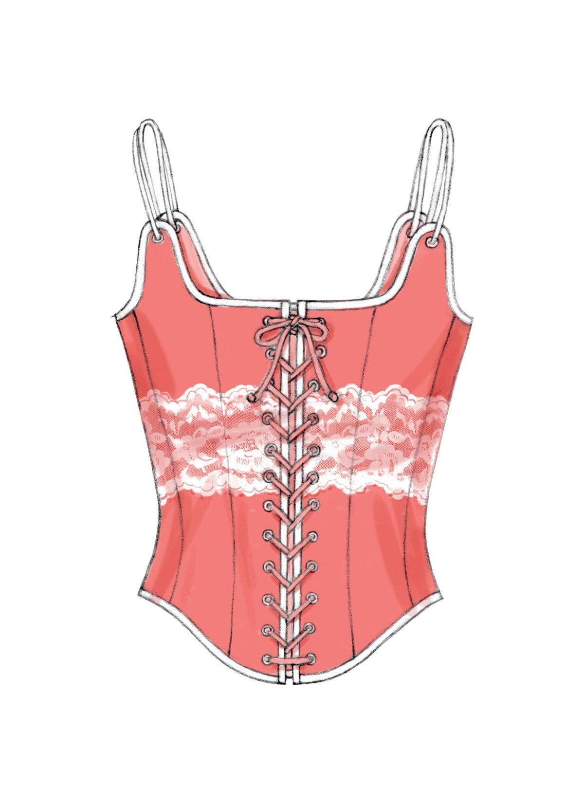 Butterick Sewing Pattern B5935 Misses' Corset