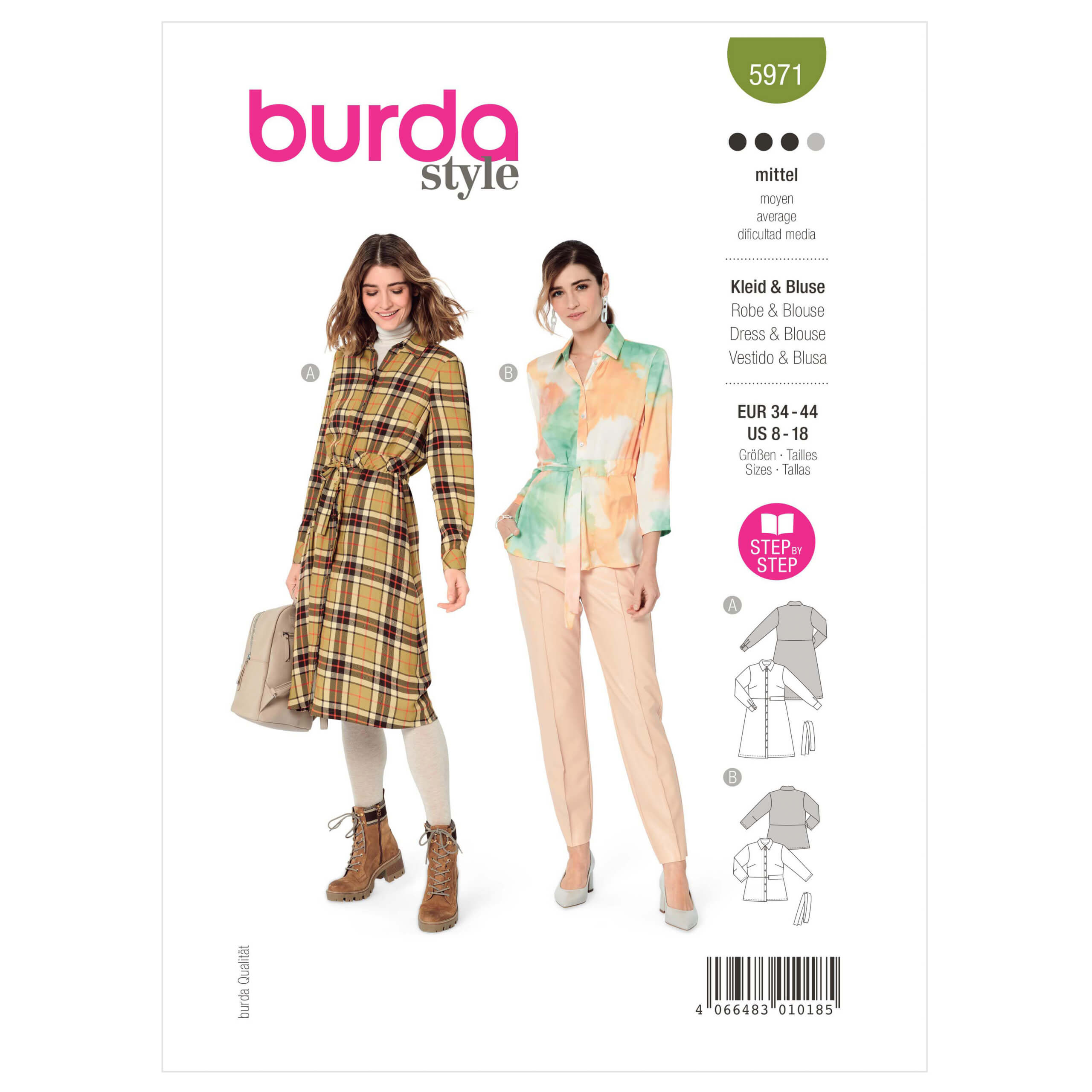 Burda Style Pattern B5971 Misses' Dress