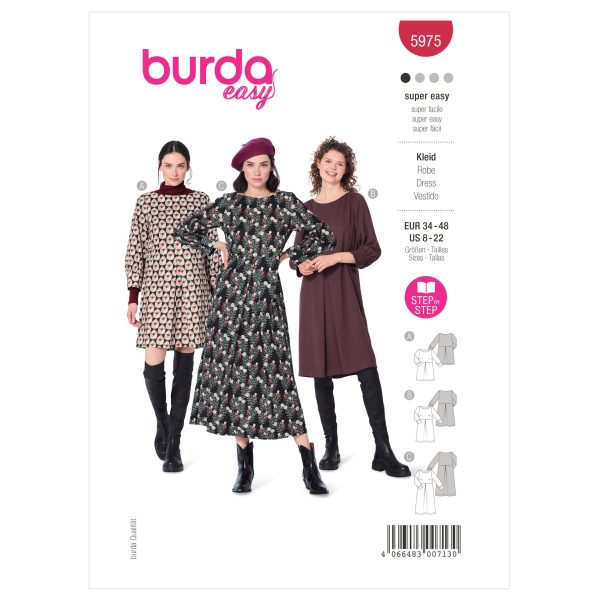 Burda Style Pattern B5975 Misses' Dress